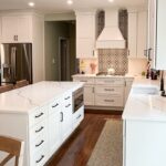 White painted kitchen cabinets