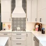 White painted kitchen cabinets