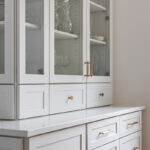 White kitchen and island