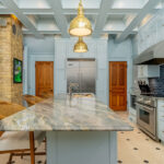 Light blue historic kitchen