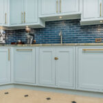 Light blue historic kitchen