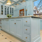 Light blue historic kitchen