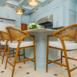 Light blue historic kitchen