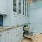 Light blue historic kitchen