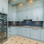 Light blue historic kitchen