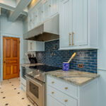 Light blue historic kitchen