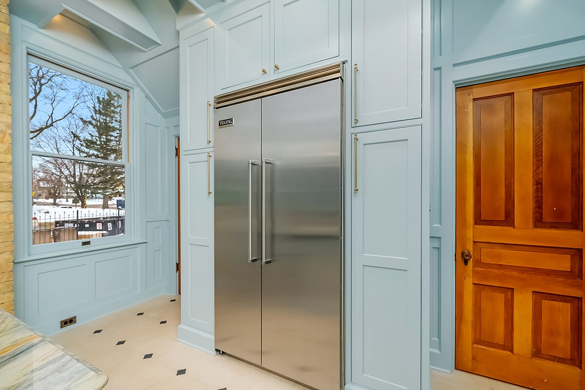 Light blue historic kitchen
