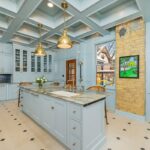 Light blue historic kitchen
