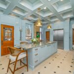Light blue historic kitchen