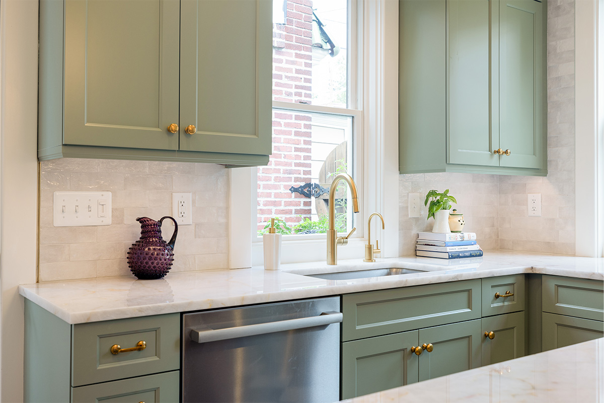 Painted kitchen cabinets