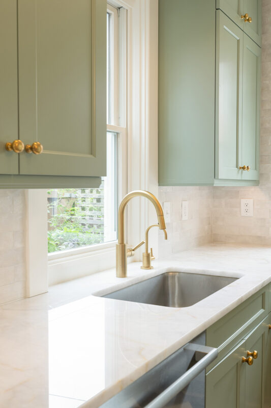 Painted kitchen cabinets