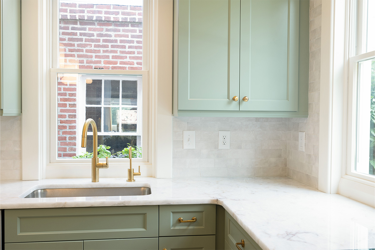 Painted kitchen cabinets