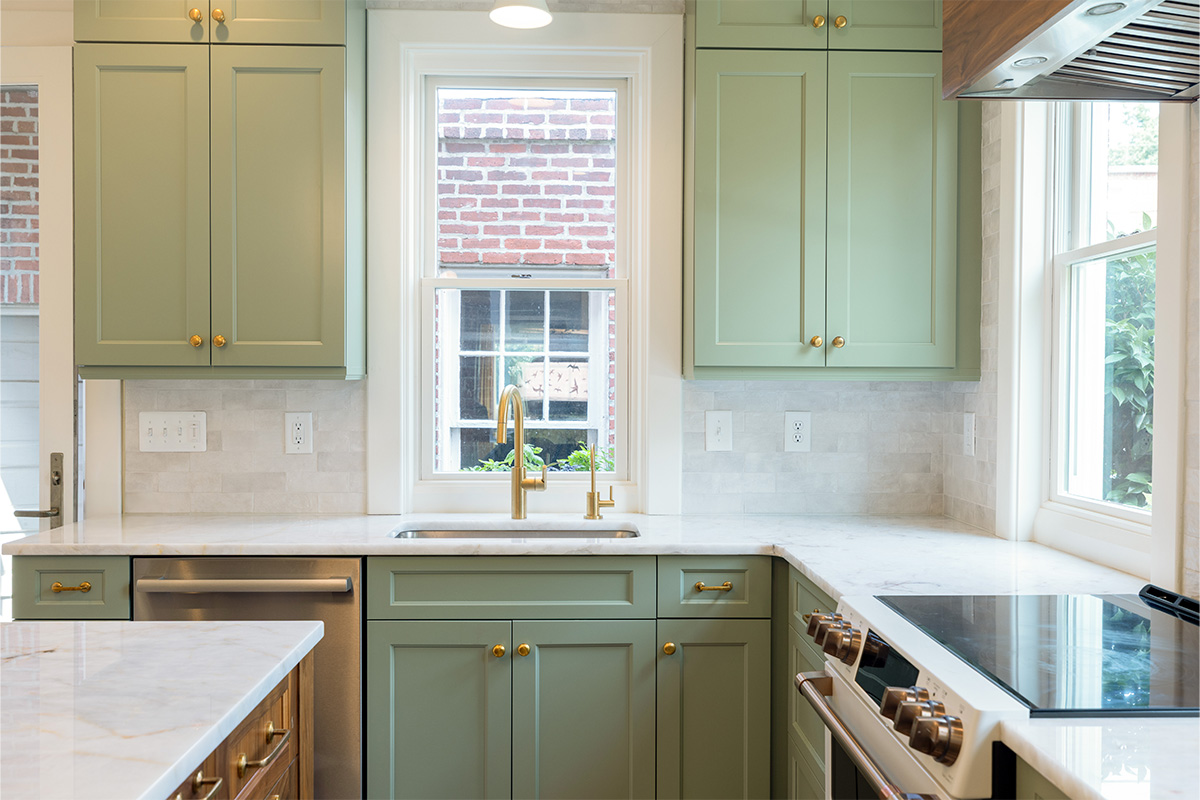 Painted kitchen cabinets