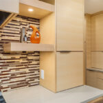 Light maple contemporary kitchen.