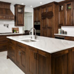 Walnut kitchen cabinets with rich Tawny finish