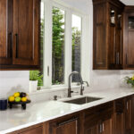 Walnut kitchen cabinets with rich Tawny finish