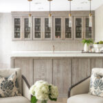 Bar cabinets in Montana stain