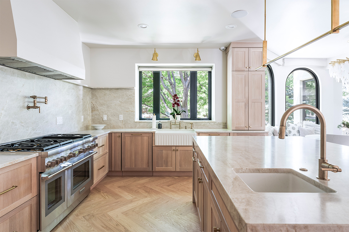 White oak kitchen