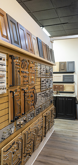 Cabinet Hardware Display Wall in Denver Metro Showplace Design Center Showroom