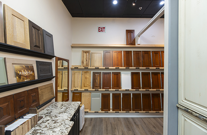 Cabinet Color Display Wall in Denver Metro Showplace Design Center Showroom